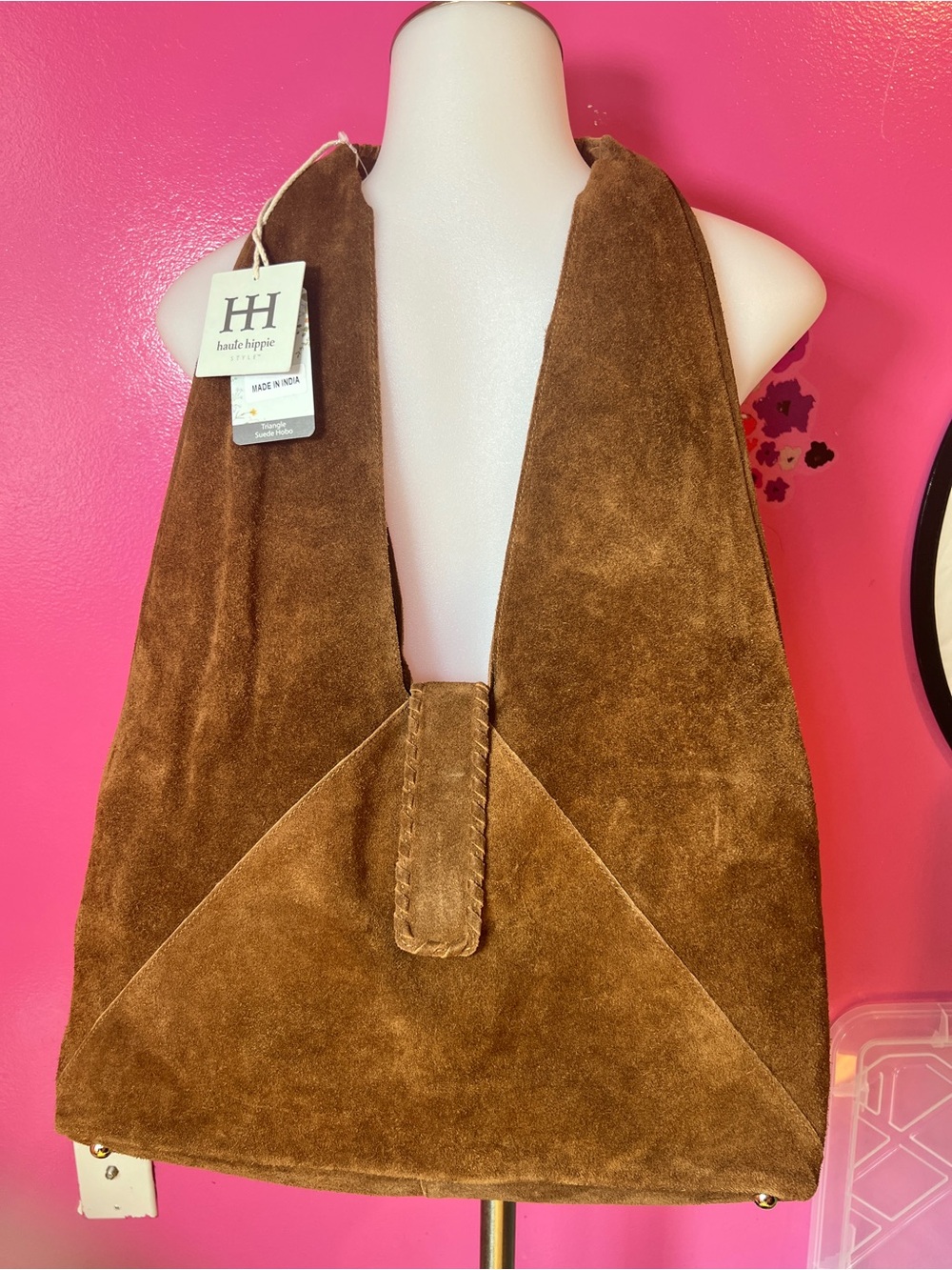 Haute Hippie Brown Suede Shoulder Bag - Picture 3 of 6